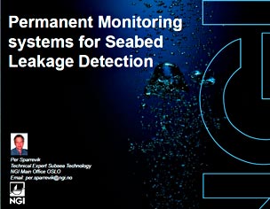 Franatech - Permanent Monitoring systems for Seabed Leakage Detection